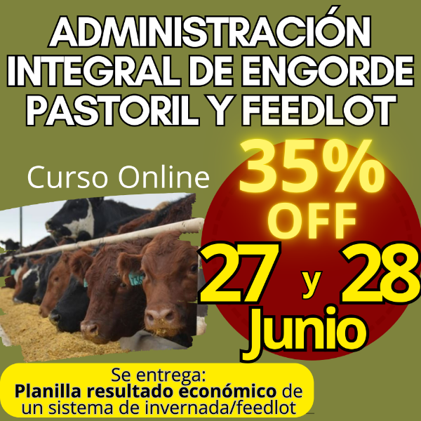 Producto - Curso Online: Administración Integral de Engorde Pastoril y Feedlot