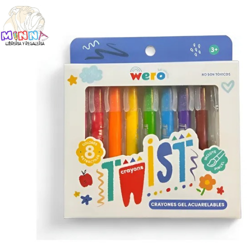 Producto - Crayones gel acuarelables twist Wero