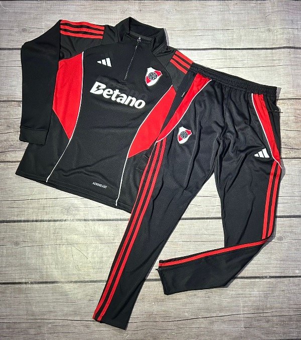Producto - Conjunto Buzo Medio Cierre River Sponsor 2025