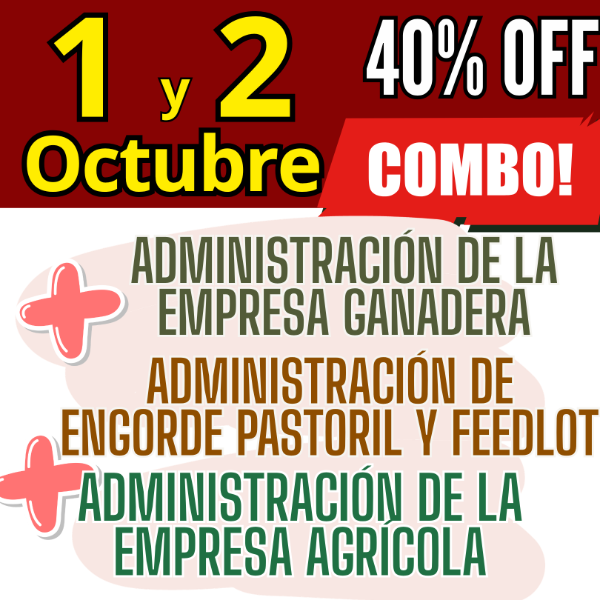 Producto - COMBO 3 CURSOS: Admin Ganadera + Engorde Pastoril y Feedlot + Admin Agrícola - 0