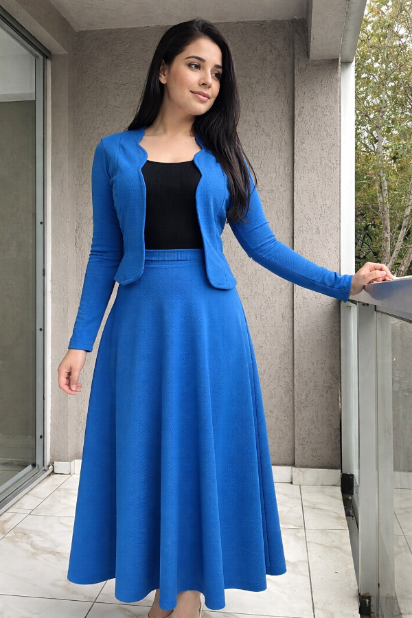 Producto - Conjunto Anahí talle  Gg blazer y pollera