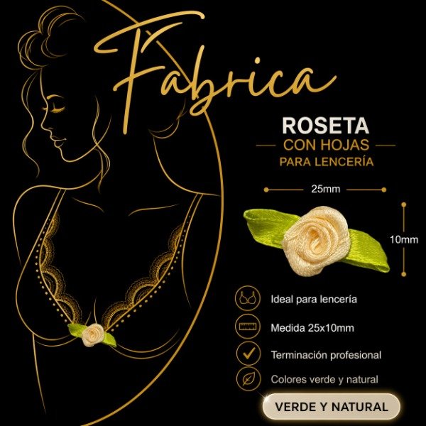 Producto - Roseta Natural con hojas (1 unidad)