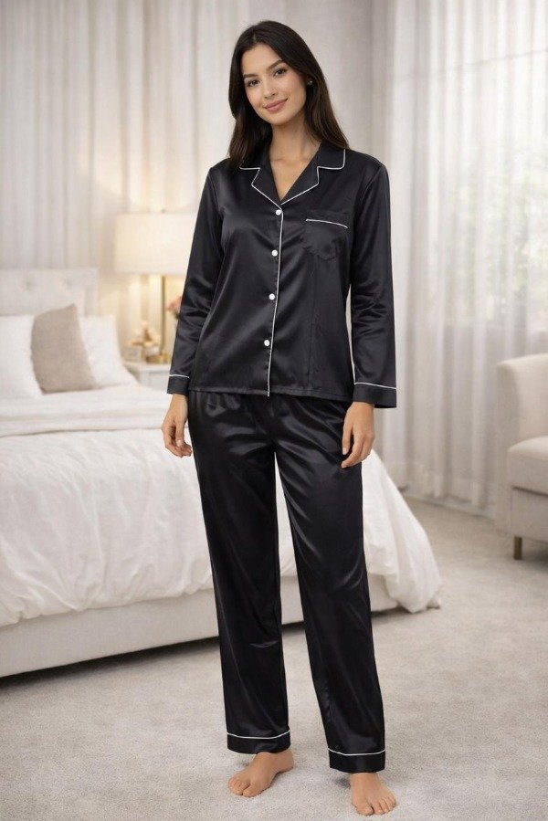 Producto - PIJAMA CAMISERO RASO