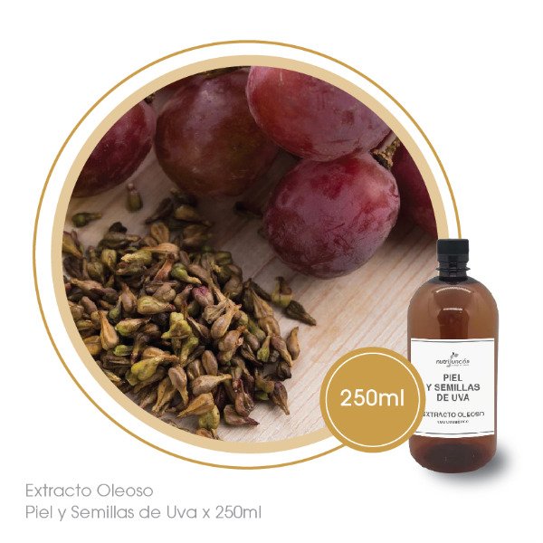 Producto - Extracto oleoso de piel y semillas de uva x 250 ml