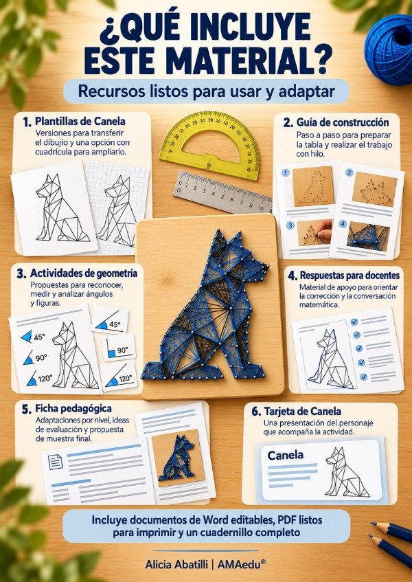 Producto - Geometría - CANELA, LA PERRA DE LOS ÁNGULOS - 1