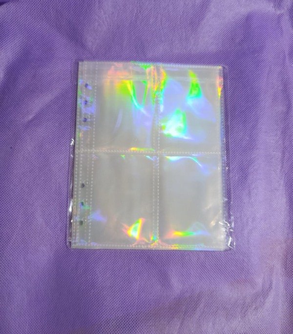 Producto - Folio A5 holográfico de 4 bolsillos doble faz