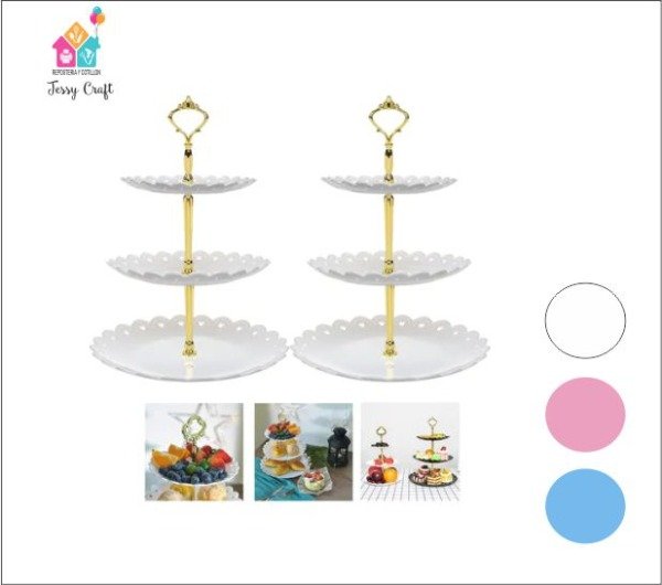 Producto - Porta Cupcakes de Plástico Reforzado - 3 pisos