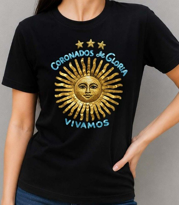Producto - Remeras Negras Unisex Diseños Argentina 2 - 4