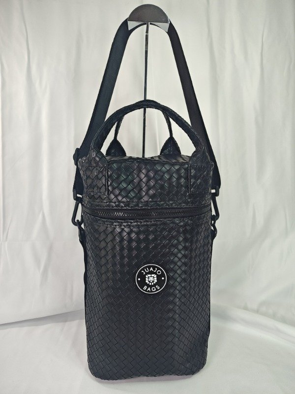 Producto - MATERO MOCHILA Negro trenzado