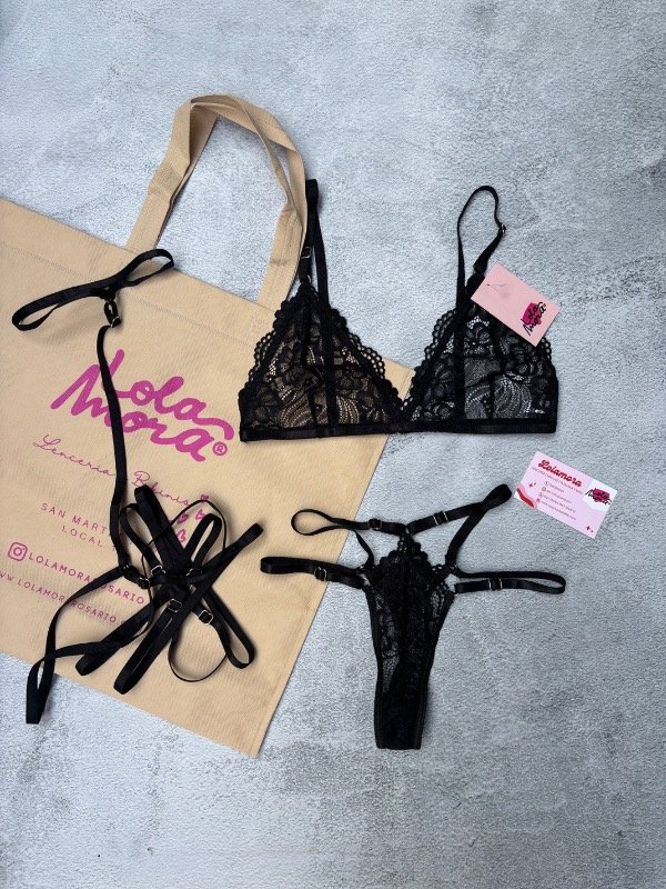Producto - SET JAZMIN NEGRO - 5
