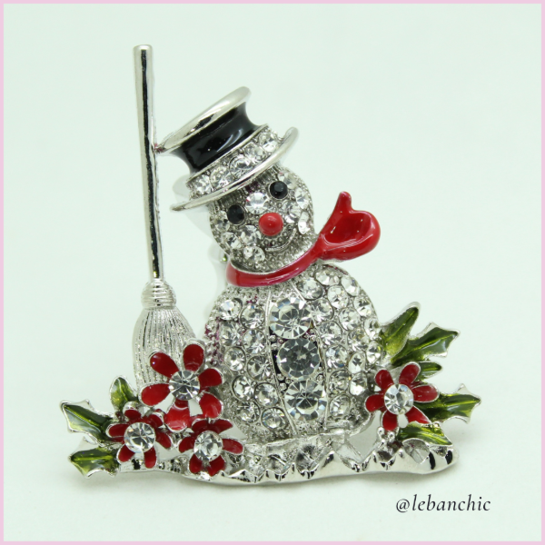 Producto - Prendedor Christmas Shiny Snowman