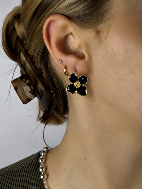 Producto - AROS FLORES NEGROS 1188