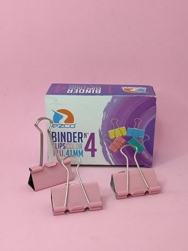 Producto - Sujeta papeles N4 ROSA PASTEL