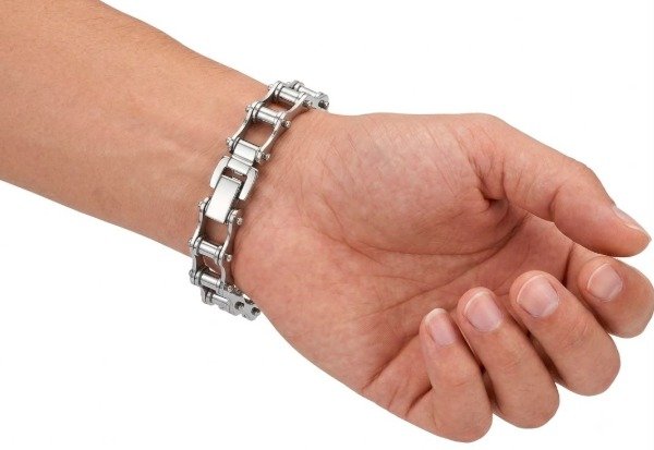 Producto - PULSERA HOMBRE CADENA MOTO BICICLETA ACERO QUIRURGICO - 2