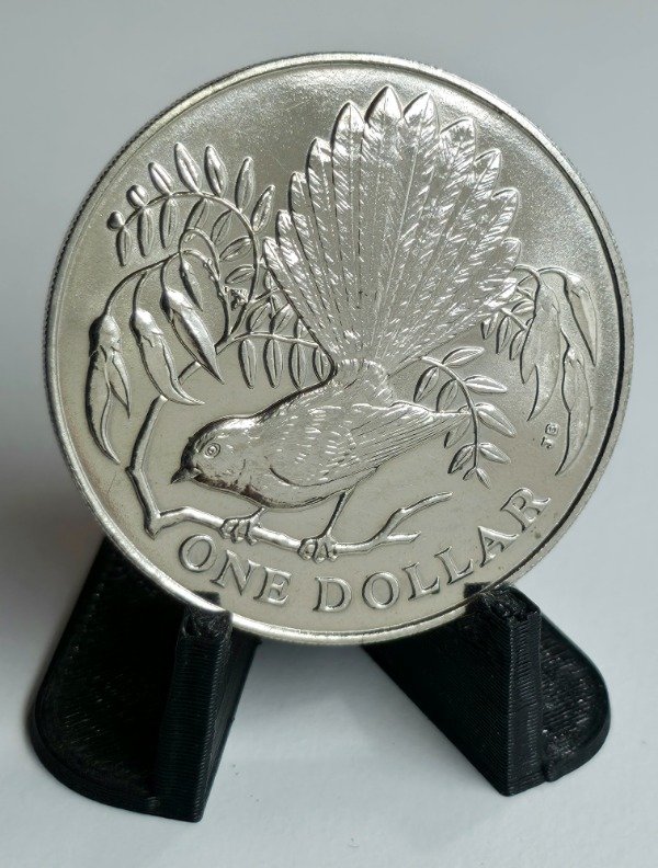 Producto - Nueva Zelanda 1 Dolar 1980 Pájaro cola abanico Km#49 Unc