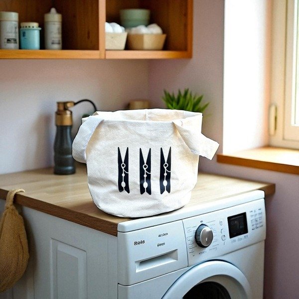 Producto - BOLSITO ORGANIZADOR DE BROCHES LIENZO ESTAMPADO CON MANIJAS 15X17 CM