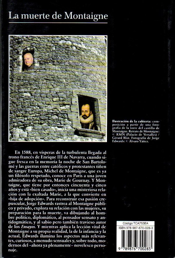 Producto - Jorge Edwards - La muerte de Montaigne - 1