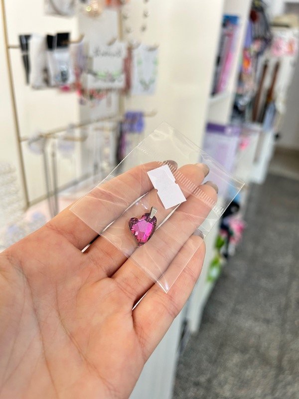 Producto - Dije corazón rosa