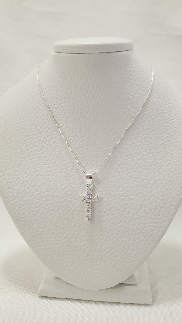 Producto - Dije cruz piedras con brillos