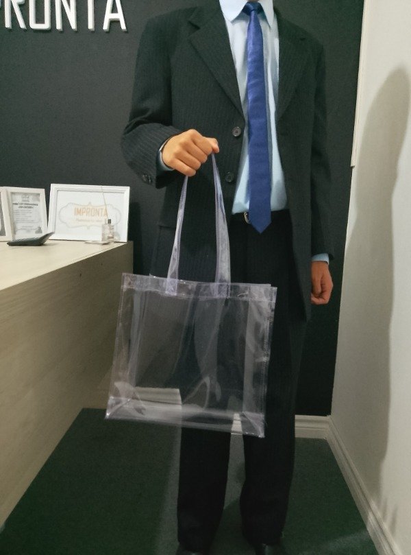 Producto - Tote Bag de PVC de  asa Larga Transparente