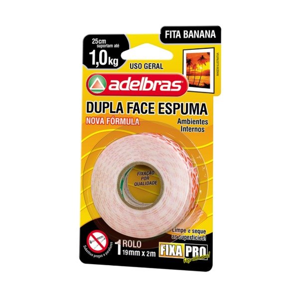Producto - Cinta de Montaje ADELBRAS 19 mm  x 2 m