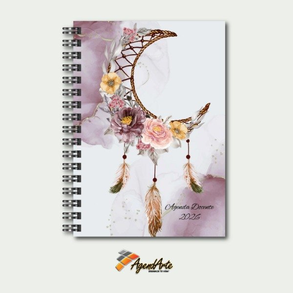 Producto - Agenda Docente 6 Cursos - Tapa dura A5 - Diseño 10