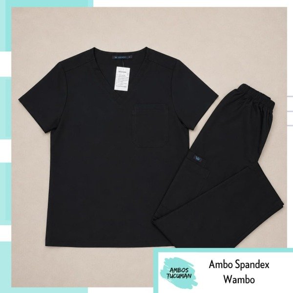 Producto - Ambo Wambo Urban Flex- Negro (Doble Bolsillo- Pantalon Recto)