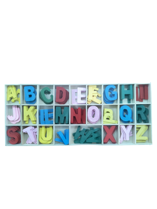 Producto - Caja de letras. Abecedario