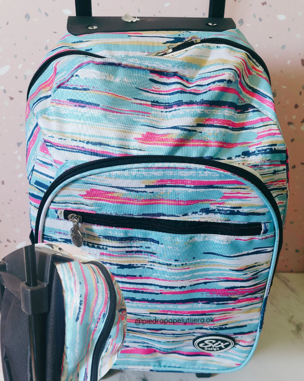 Producto - Mochila con carrito azul