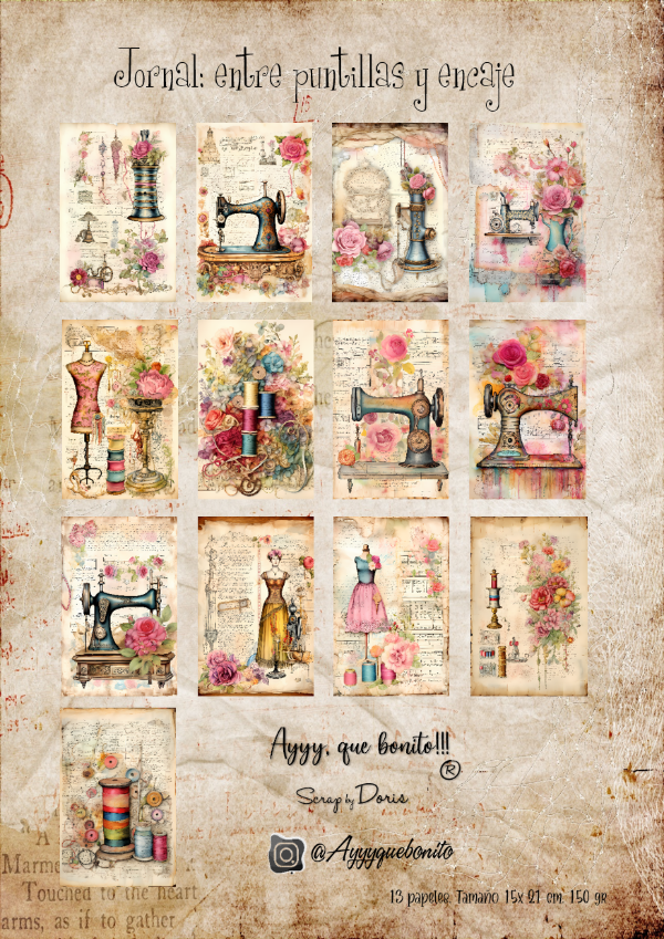 Producto - Journal: Entre puntillas y encaje