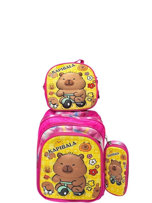 Producto - Labubu Mochila+ Cartuchera + Lonchera