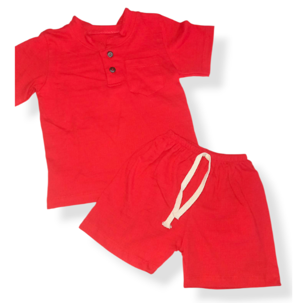 Producto - Chomba y short rojo