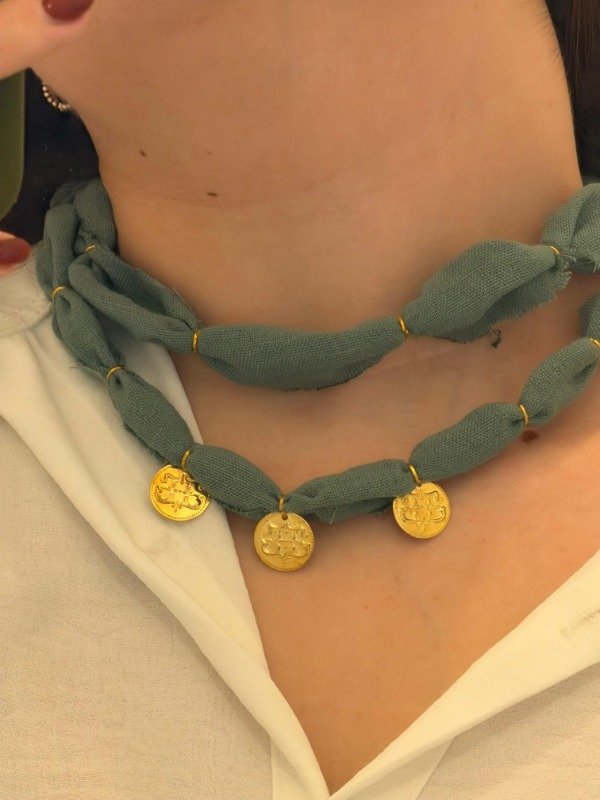 Producto - Collar Arena - Tea medalla - 1