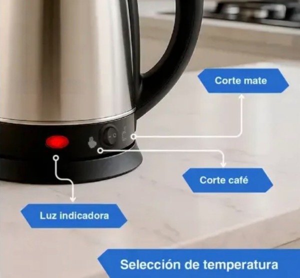 Producto - Pava Eléctrica Corte Mate 1,8L. Dynax - 1