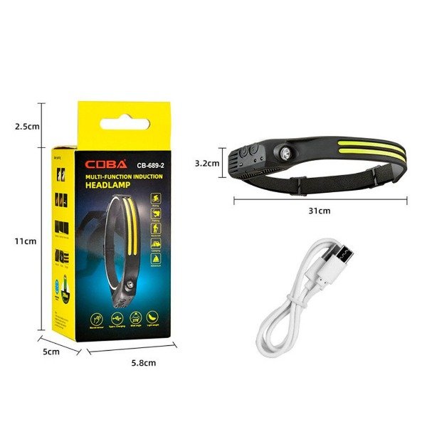 Producto - Linterna Frontal Vincha Doble LED - 2
