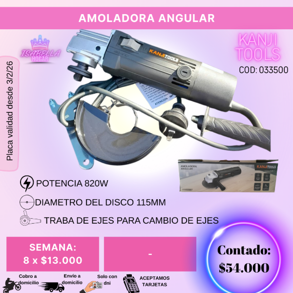 Producto - AMOLADORA ANGULAR KANJI TOOLS COD033500