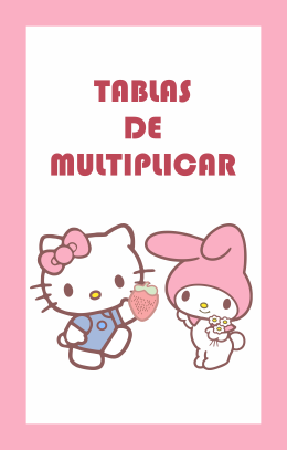 Producto - Tablas de multiplicar Kitty and Friends -  (Pack x 10 juegos)