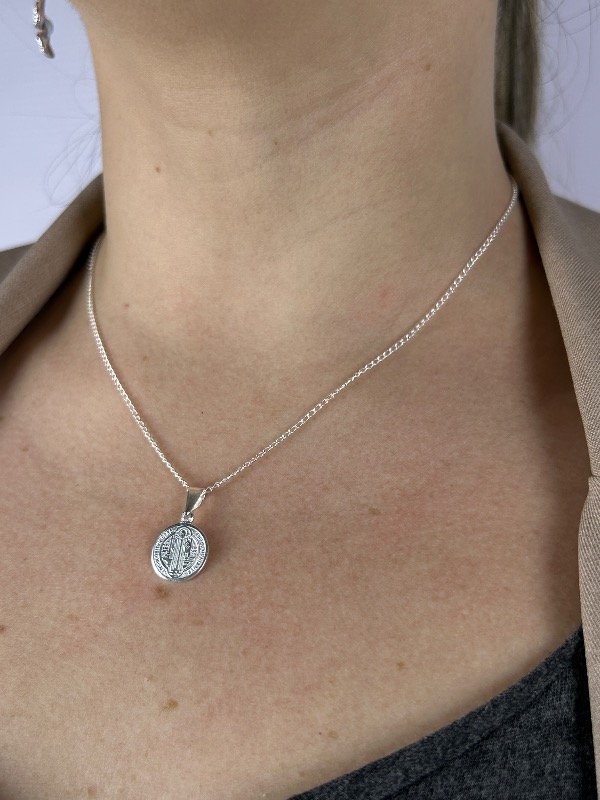 Producto - CADENA DE PLATA SAN BENITO REVERSIBLE CHICO 0043