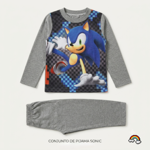 Producto - CONJUNTO PIJAMA SONIC DE ALGODON T.6 - 0