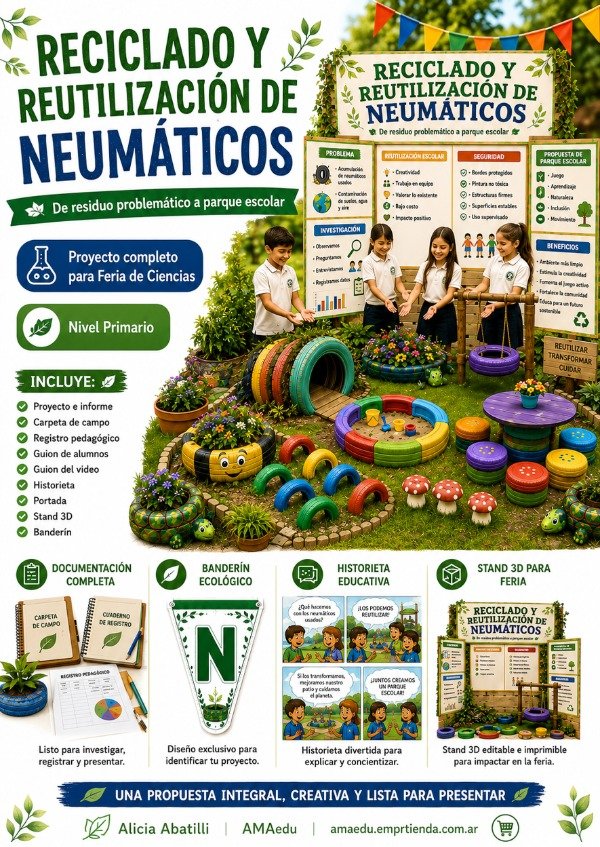 Producto - Feria de Ciencias - RECICLADO DE NEUMÁTICOS