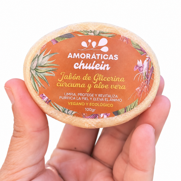 Producto - Jabón Masajeador Cúrcuma y Aloe Vera - 2