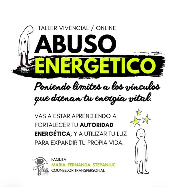 Producto - Taller vivencial: ABUSO ENERGÉTICO