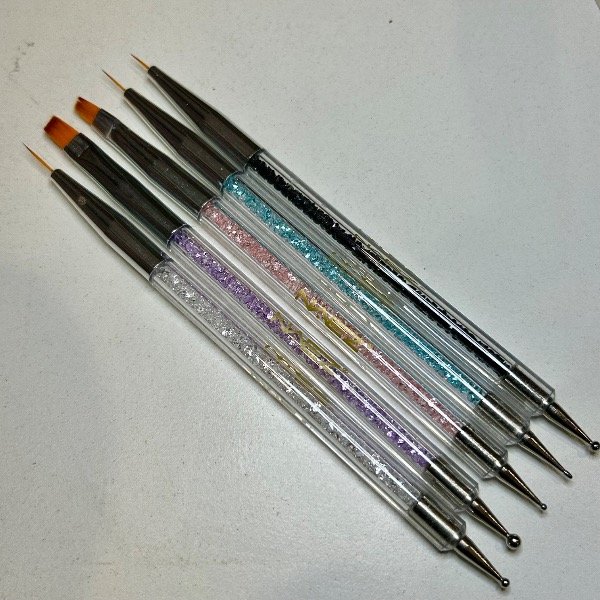 Producto - Pinceles doble para nail art + dotting x5 Naez