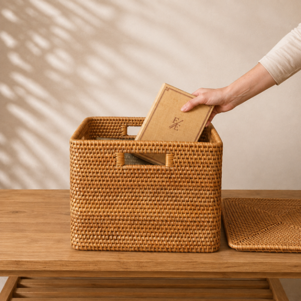 Producto - Caja Organizadora de Rattan L - 1