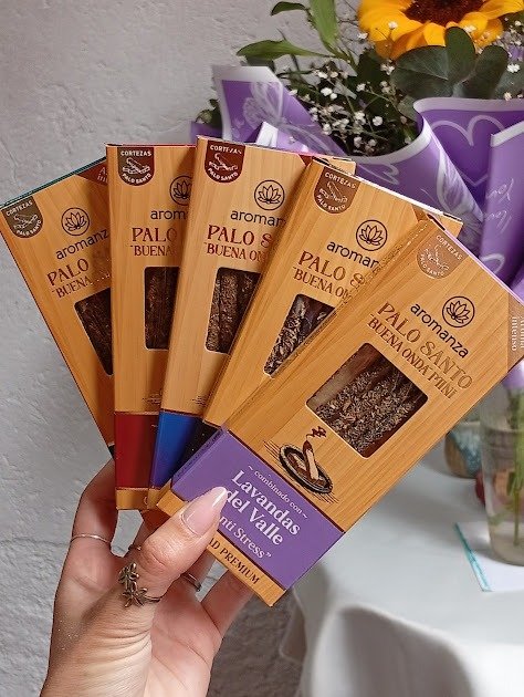 Producto - Sahumerios mini palo santo - Aromanza premium - Caja x5 varillas - 0