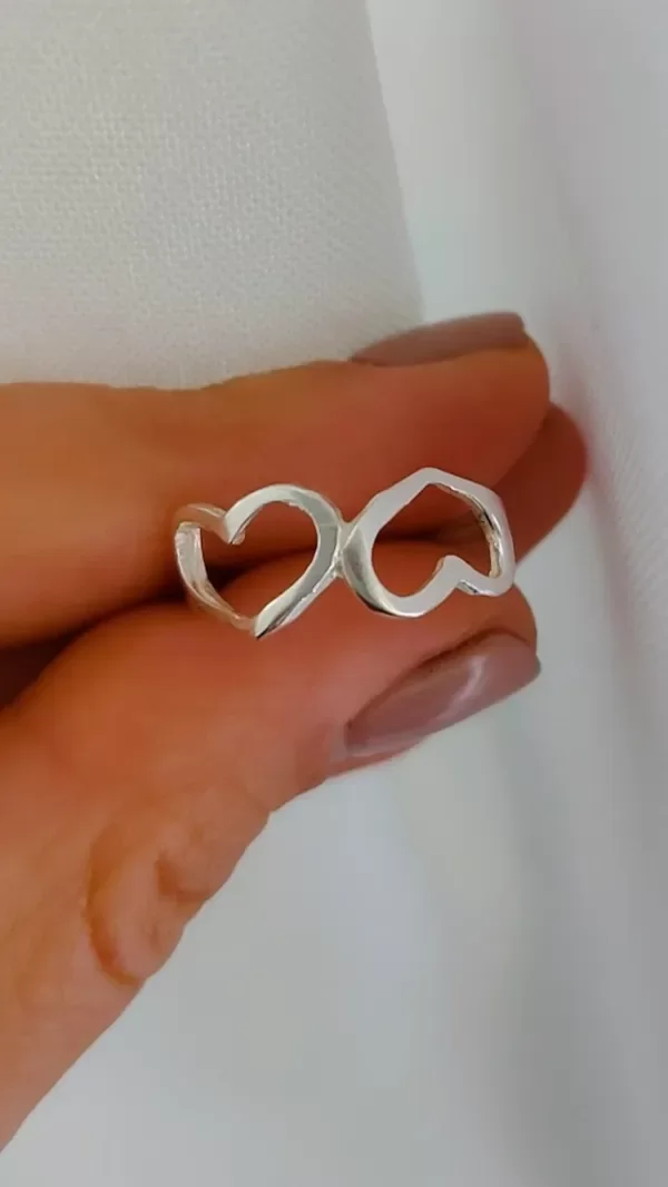 Producto - Anillo corazón de reves