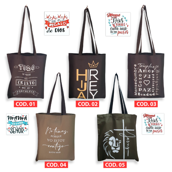 Producto - KIT MAMÁ 28 - Tote Bag Bolsa De Garbarina Multiuso + Tarjeta Mamá (X1 UNIDAD)