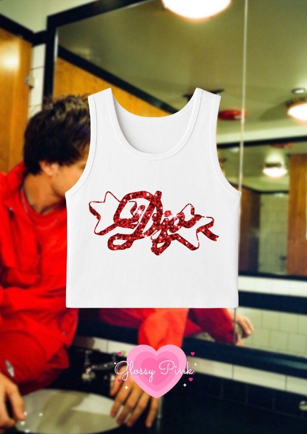 Producto - Tank Top DJO rojo - VINILO TEXTIL GLITTER