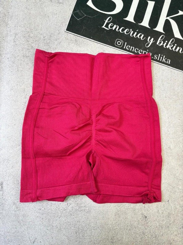 Producto - Short seamless morley push up con frunce cereza - 0