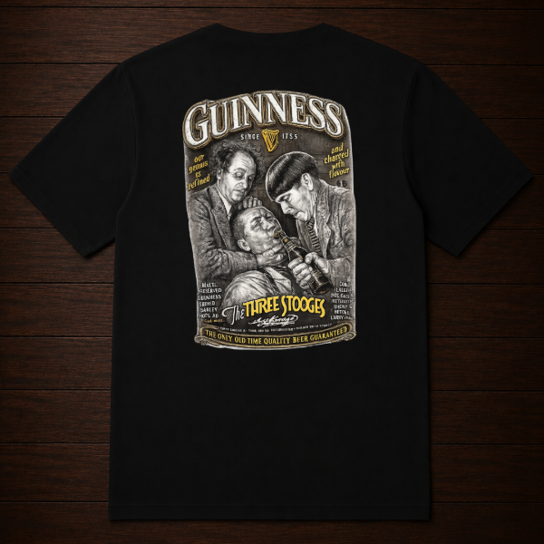 Producto - Remera - Cerveza Guinness los tres chiflados - 1